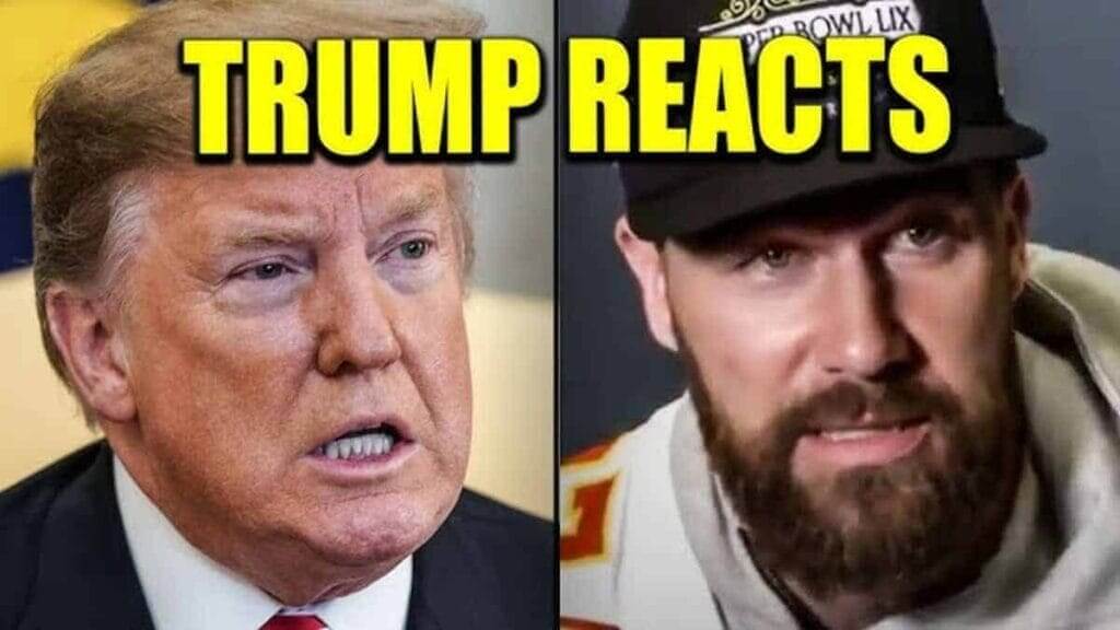 Donald Trump and Travis Kelce