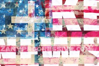 Anti-christian bias featured graphic american flag and cross