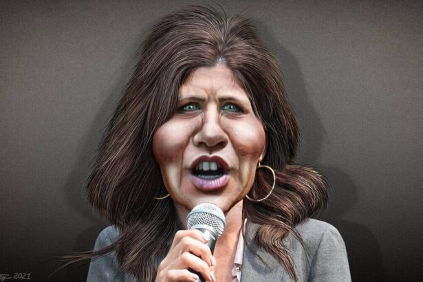 Caricature kristi noem
