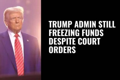 Donald trump with orange tinted overlay