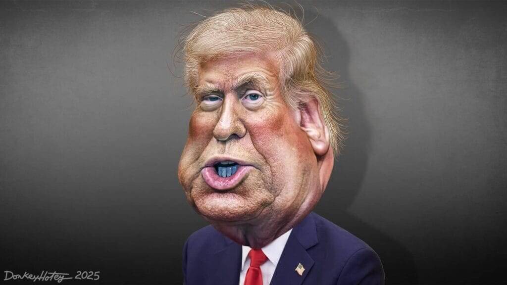 Donald Trump caricature
