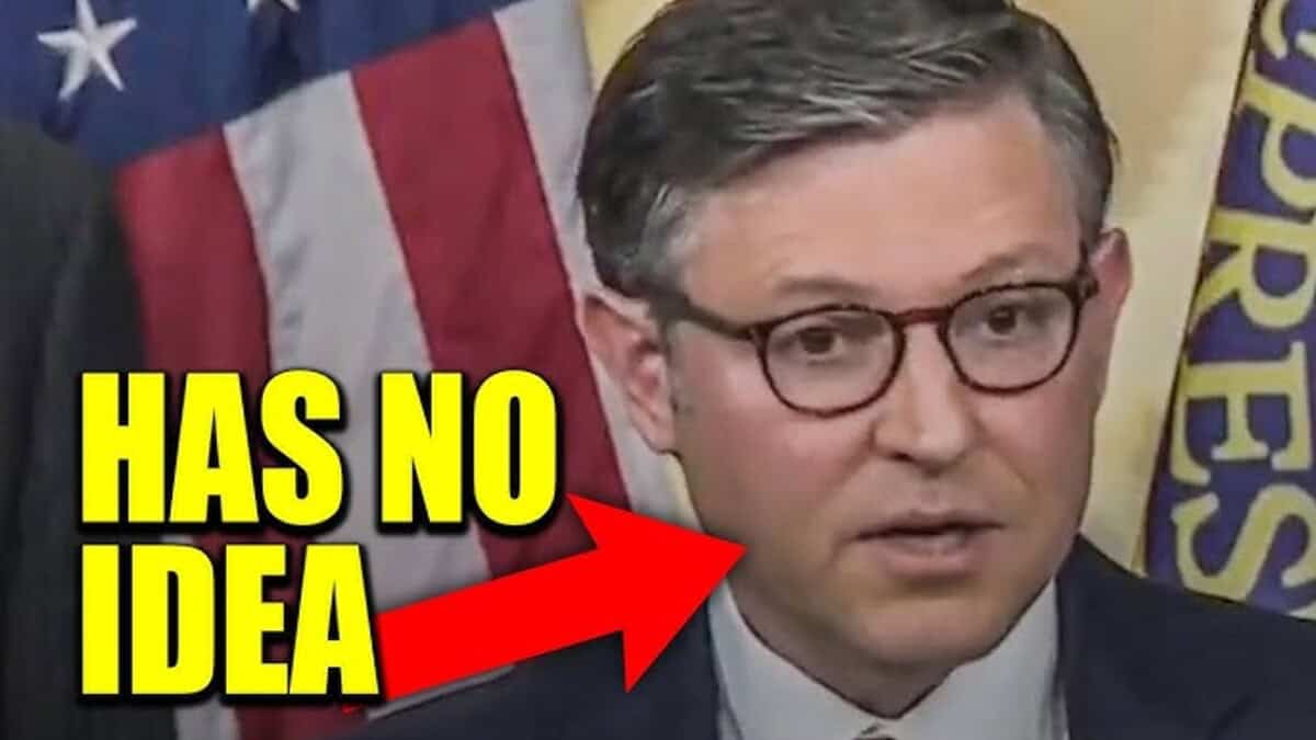 Speaker mike johnson looking nervous