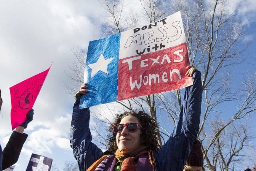 Don’t mess with Texas women protest