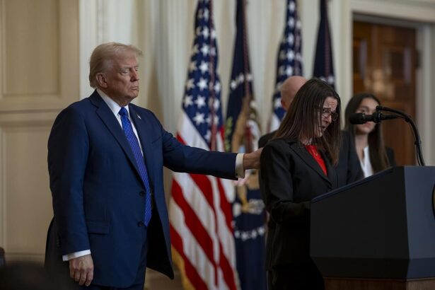 President trump with the mother of laken riley