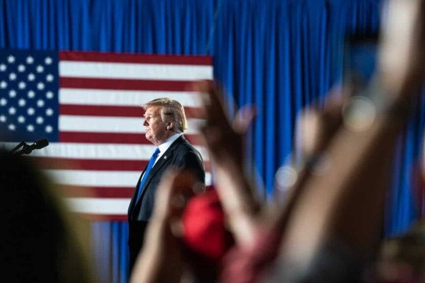 English official language of us president donald j. Trump delivers remarks to the venezuelan american community at the florida international university ocean bank convocation center monday, feb. 18, 2019 in miami, fla.