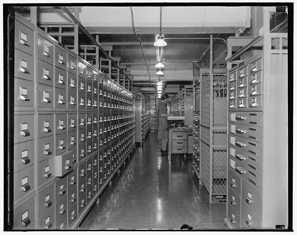 National archives filing storage area