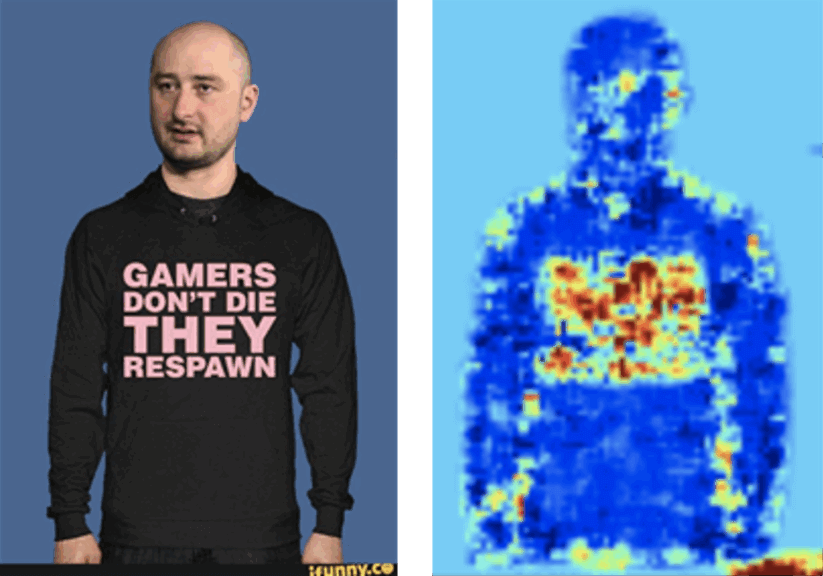 fake AI images increase before political violence. This pro-Russian meme mocks anti-Putin journalist Arkady Babchenko.The text on the shirt was inserted into the photo and Babchenko’s head appears to be inserted onto someone else’s body. AI tools identify alterations in the image.