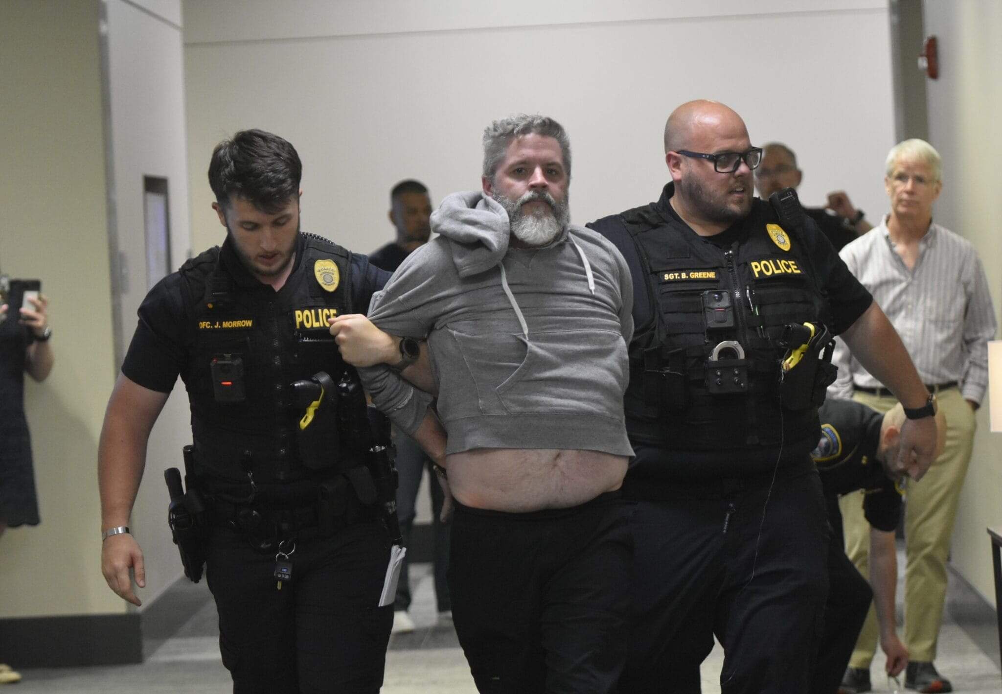 Man arrested during marjorie taylor greene town hall in georgia