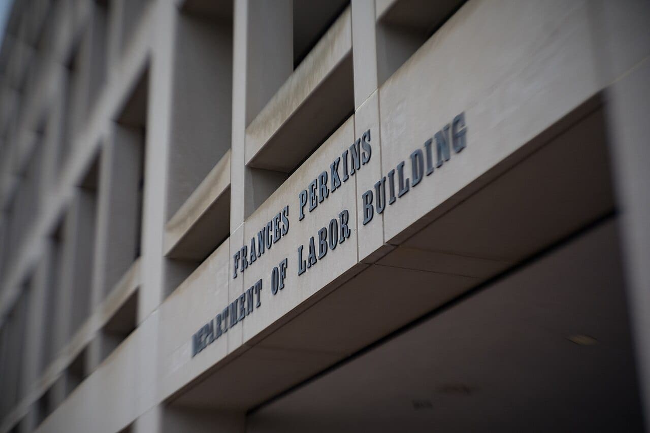 Labor department building in d. C.