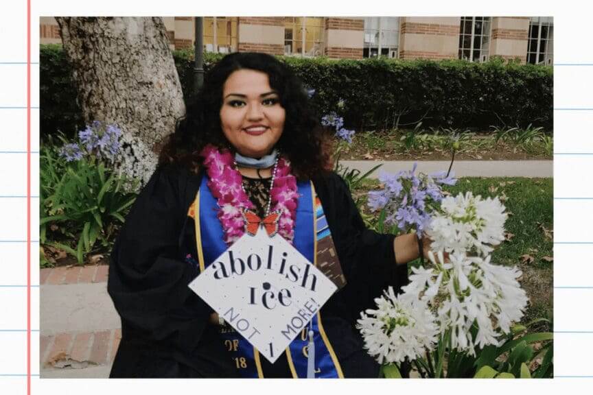 Undocumented educators angelica reyes at her graduation