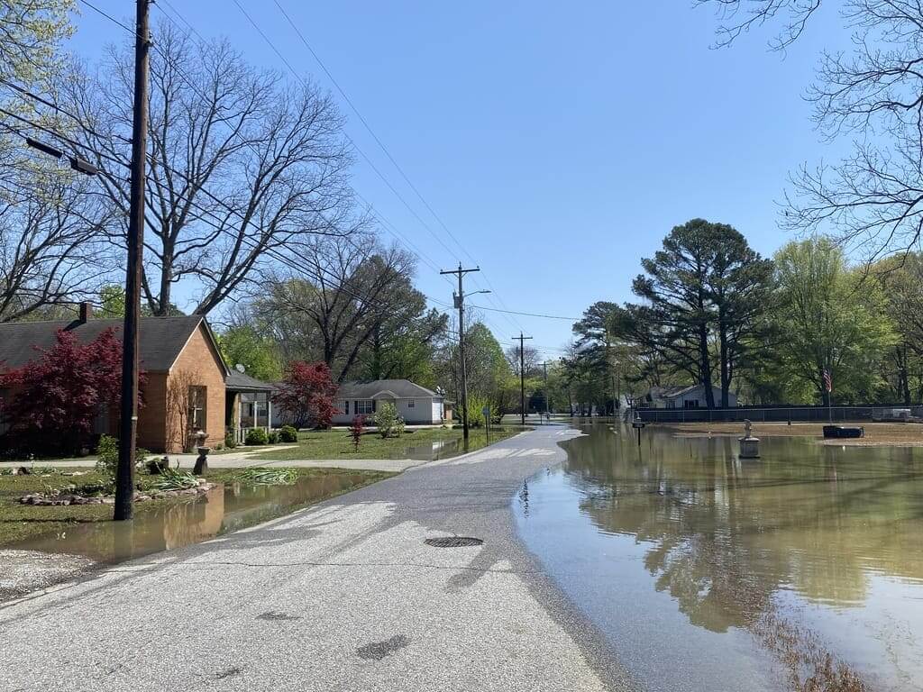 Flooding after storms in tennessee