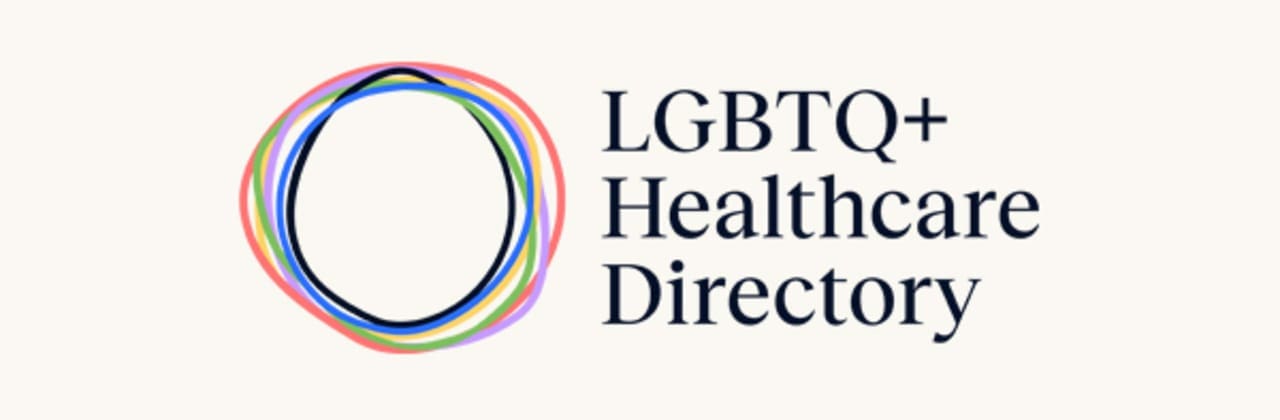 Glma website banner announcing the lgbtq health directory