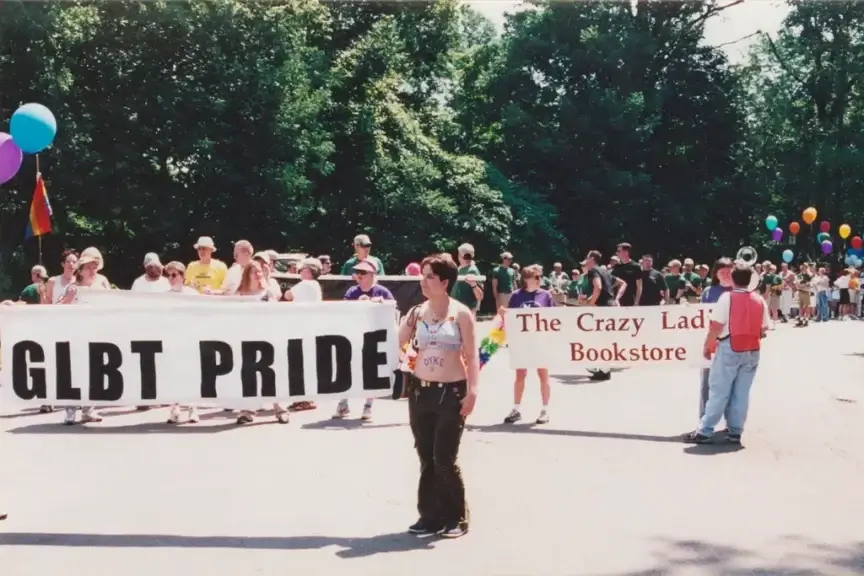 Crazy ladies bookstore march