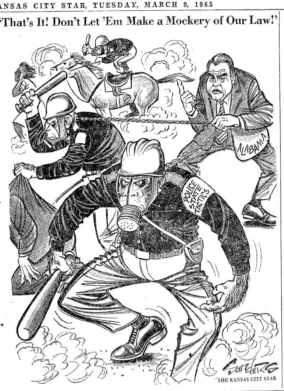 Cartoon from 1965 about george wallace