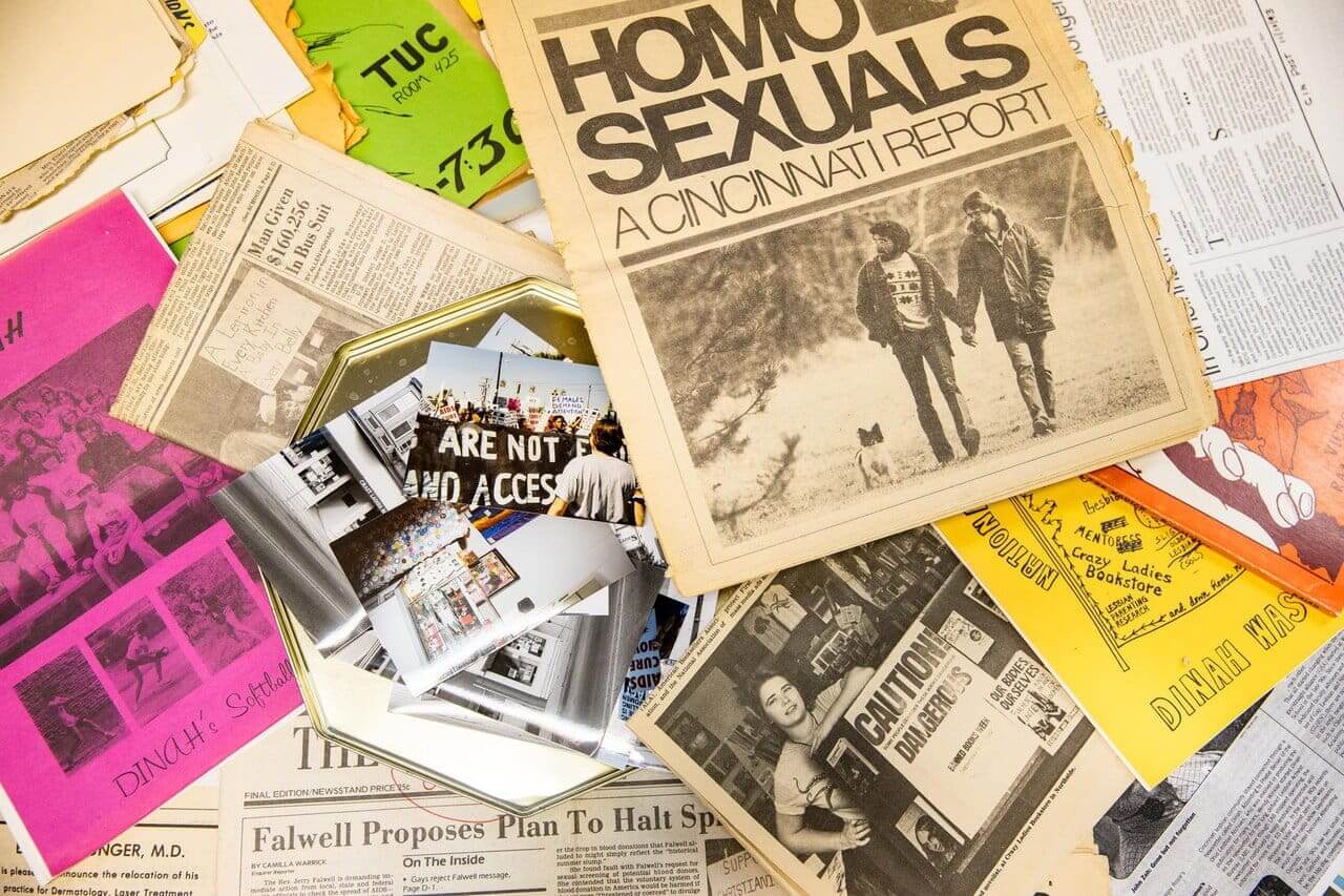 Collage from lesbian archives