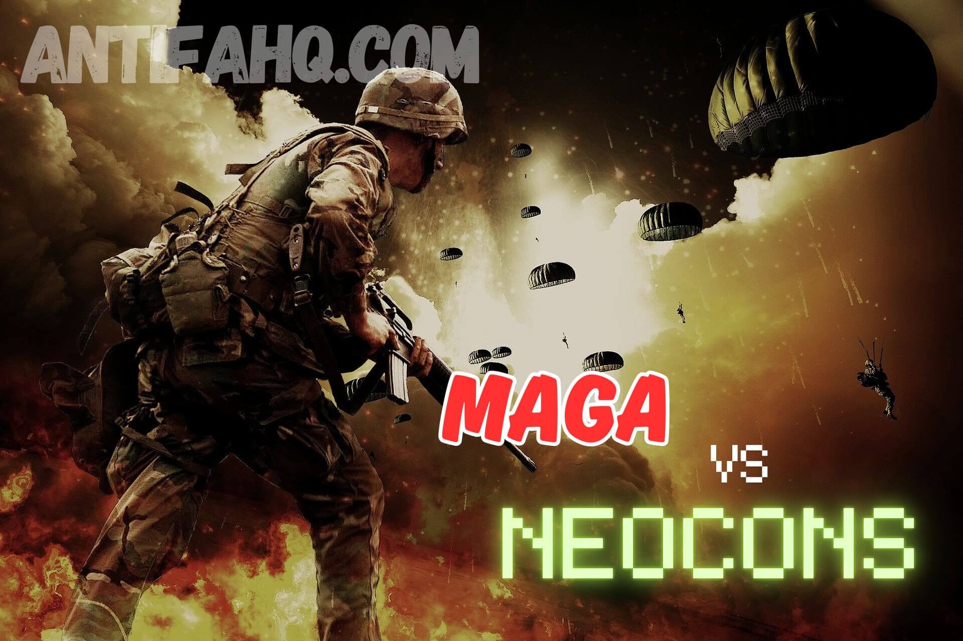 A soldier at war. Neocons love war.