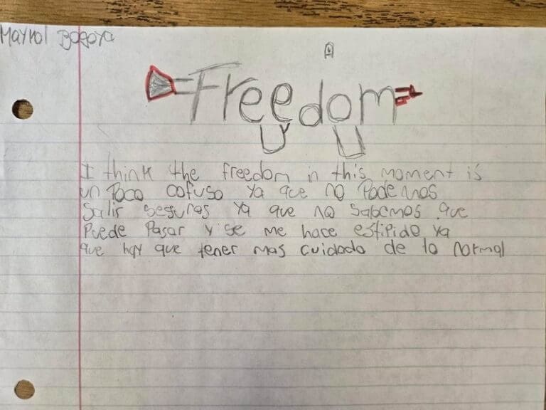 Writing by the detroit teen detained by ice