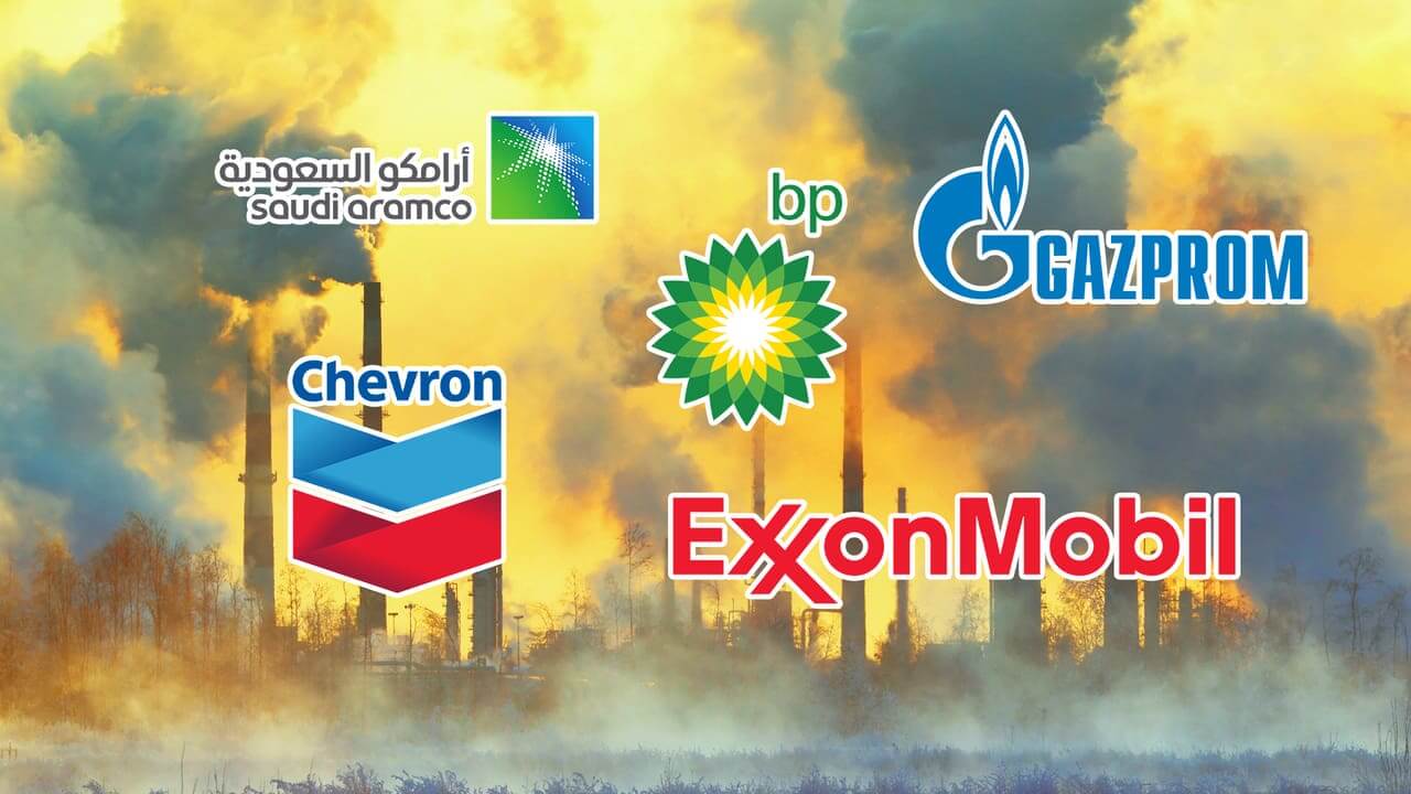 Oil and gas companies graphic