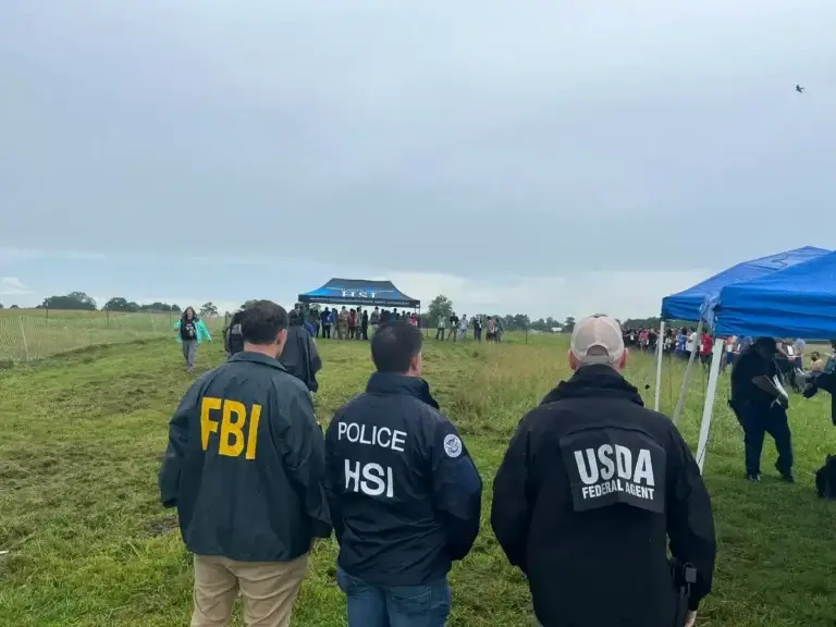 DHS in Alabama a the site of a cockfighting ring where DHS arrested in. 