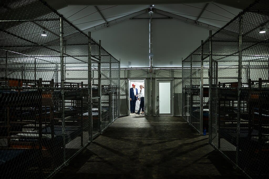 Inside alligator alcatraz