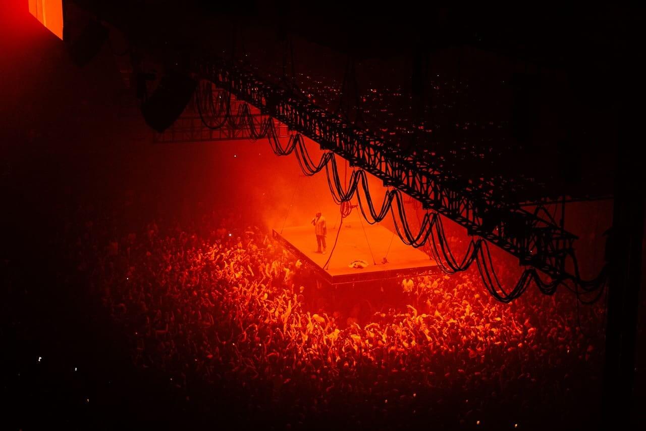 Heat dome a mosh pit under a red light