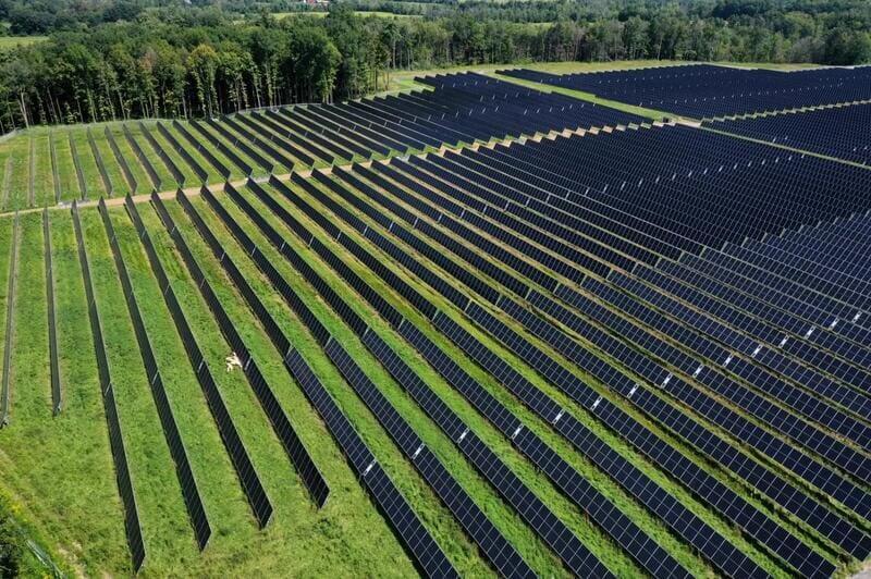 Solar farm in new york