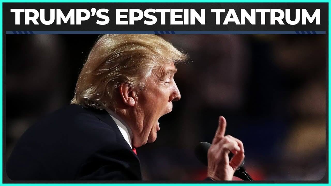 Trump dumps his supporters over epstein video thumbnail