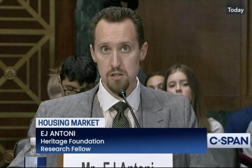 Screenshot of E.J. Antoni on C-Span