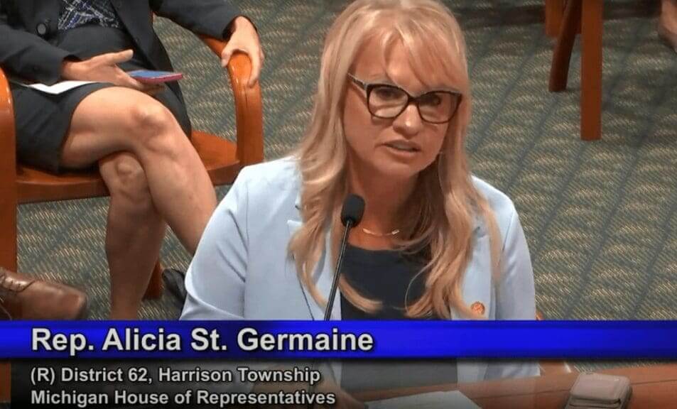 Rep. Alicia st. Germaine authored the bill to ban demonstrations on public streets