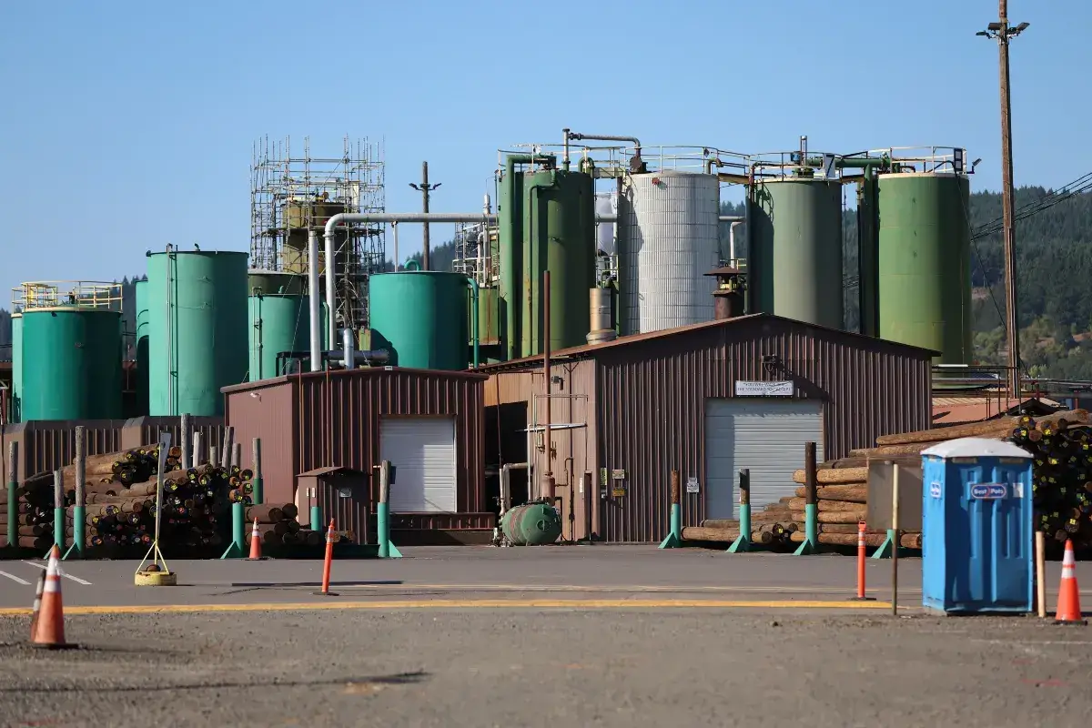 Wood treatment facility in oregon