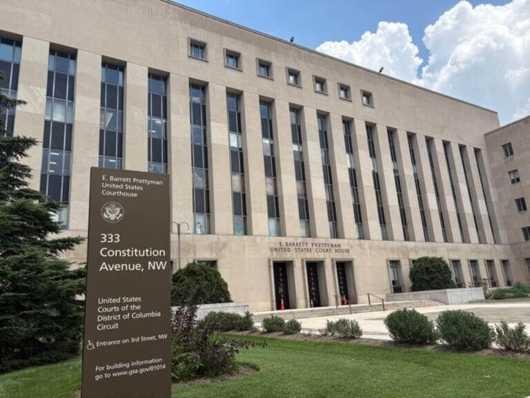 The E. Barrett Prettyman U.S. Courthouse in Washington, D.C., home of the U.S. District Court for the District of Columbia