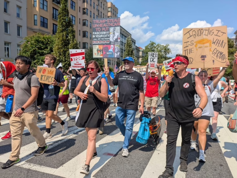 dc trump protest Ashley murray, states newsroom