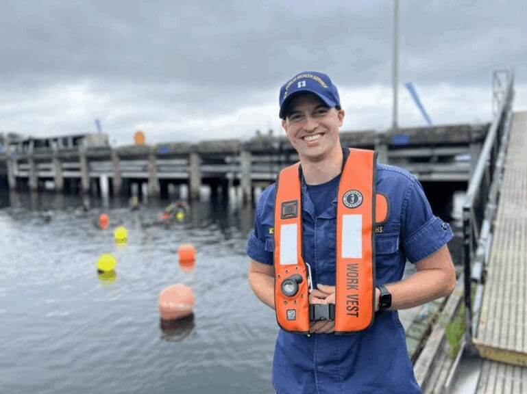A United States Public Health Service officer serving on an assignment with the National Oceanic and Atmospheric Administration NOAA fleet.
