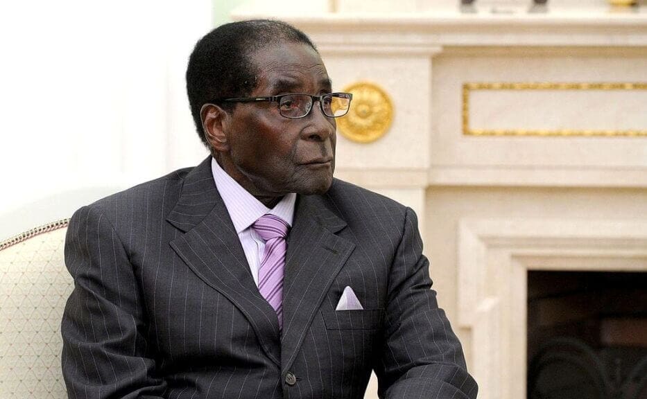 Authoritarian leader robert mugabe of zimbabwe