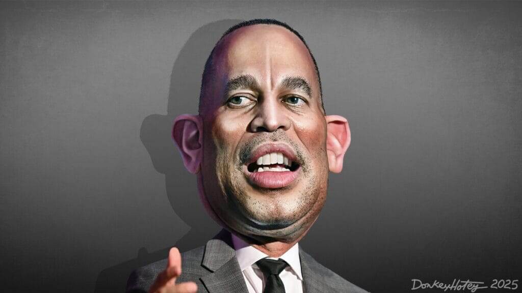 Caricature of Hakeem Jeffries