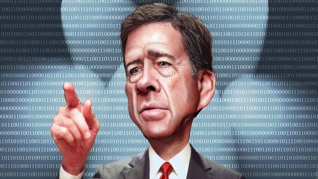 caricature of James Comey