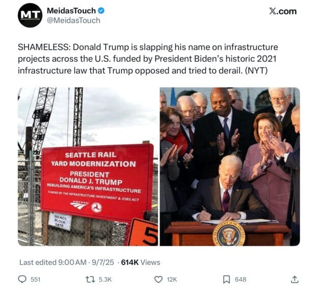 img 1975 Donald trump claimed all of the infrastructure projects bis had planned in the infrastructure act.