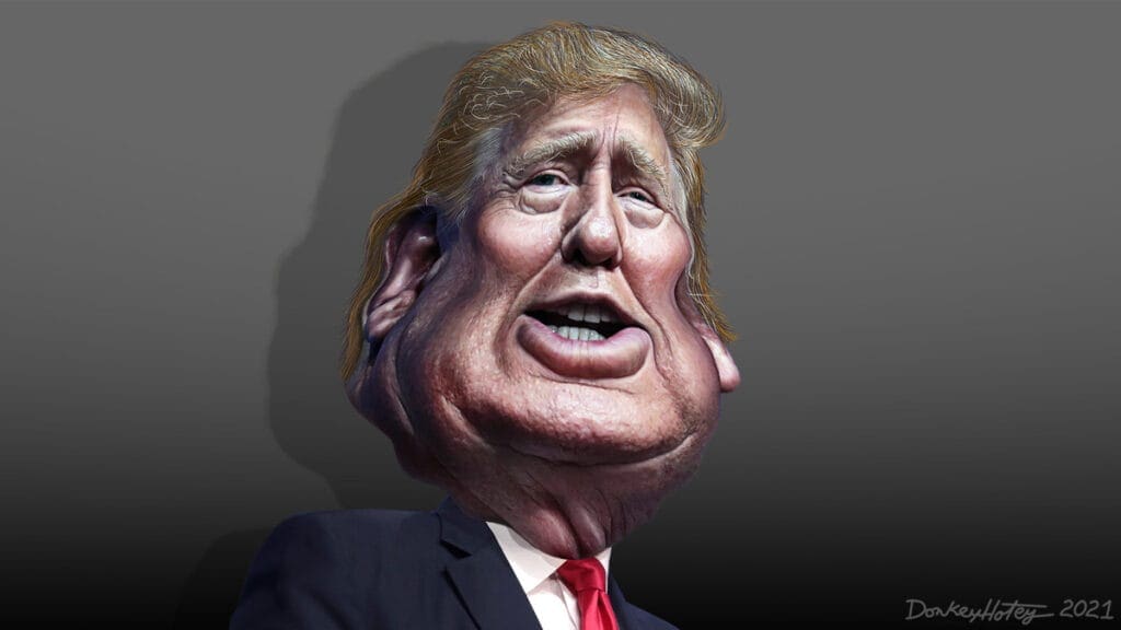 new caricature trump 2025 Donald trump caricature