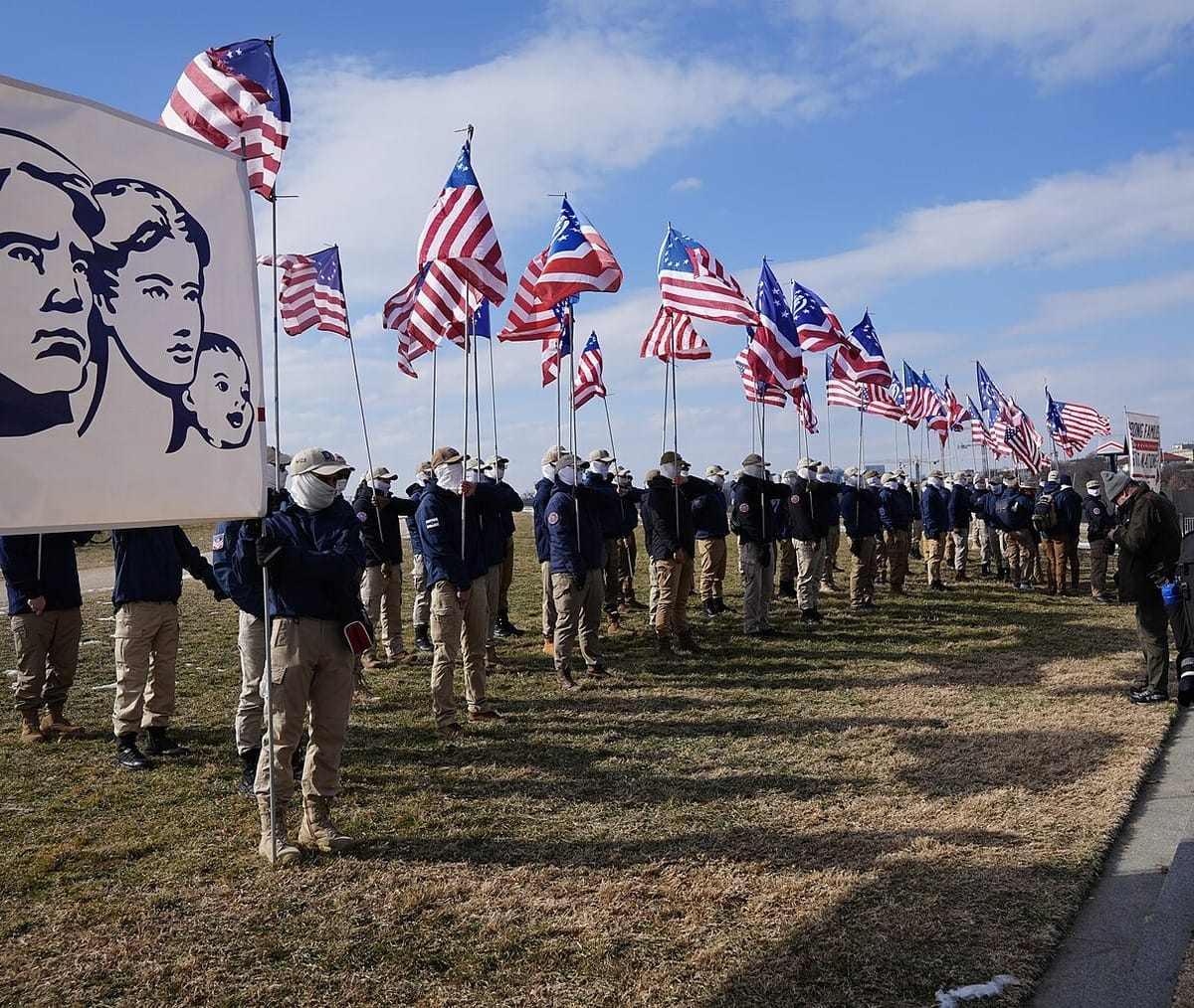 Patriot front in d. C. During march for life rally