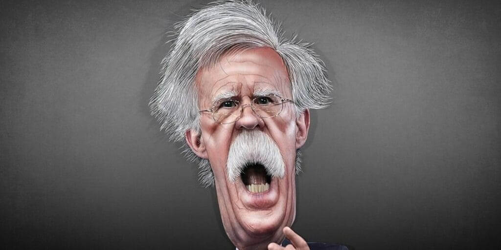 John Bolton indicted caricature