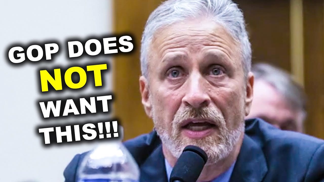 Jon stewart running for president scares republicans after this congressional hearing.