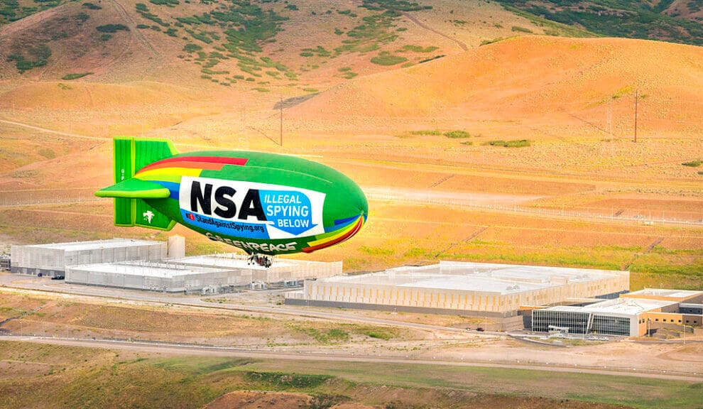 airship protest utah data center There are protests against data centers like this one.