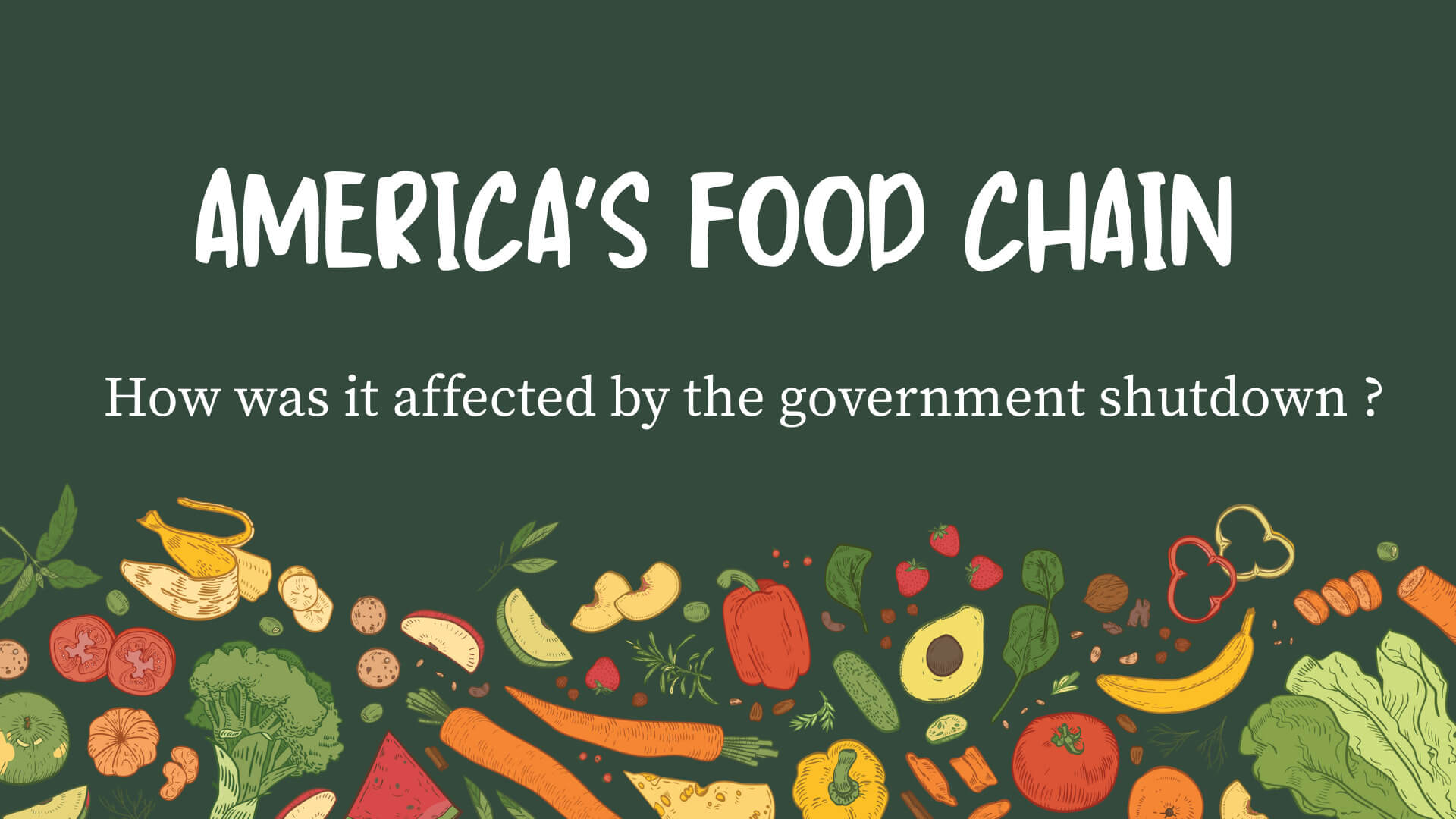 America’s food chain affected by government shutdown