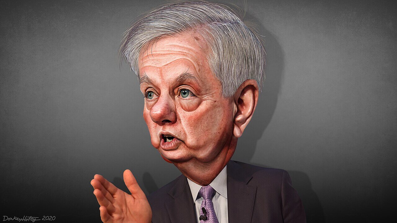 Caricature of lindsey graham
