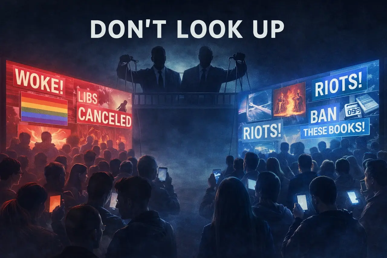 Don’t look up dystopian scene