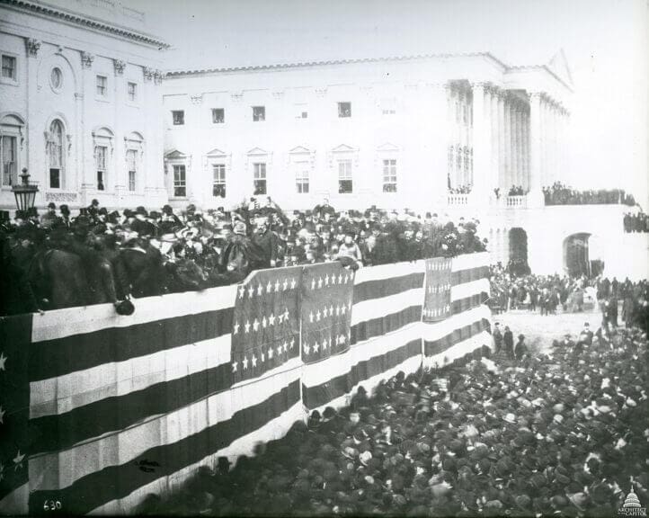 james garfield inauguration Lessons from history. Photo of the inauguration ceremony of president james garfield