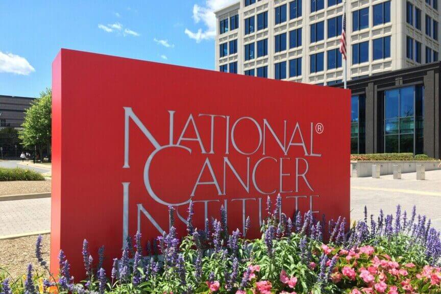 National Cancer Institute sign