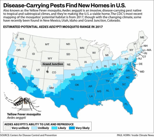Mosquitoes found in the rocky mountains  map showing where mosquitoes are found in the us