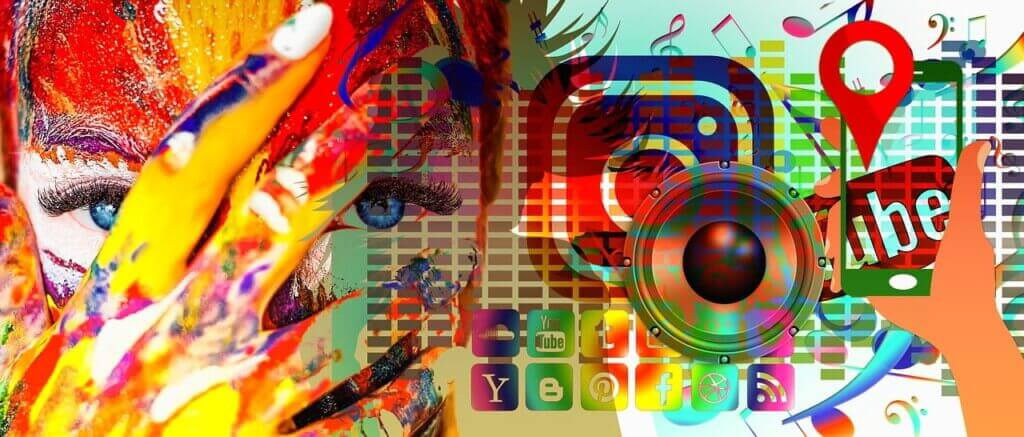 Social media pop art
