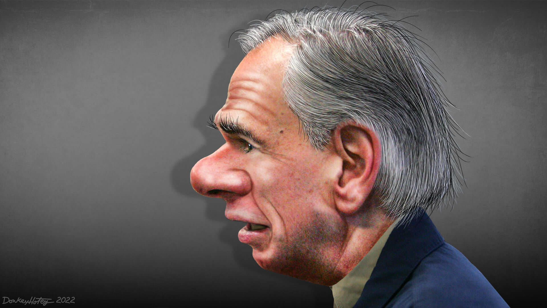 Caricature of greg abbott